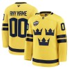 Maillot de Hockey Suède Personnaliser 4 Nations Face Off 2025 Fanatics Premium Jaune - Homme Maillot de Hockey Suède Personnaliser 4 Nations Face Off 2025 Fanatics Premium Jaune - Homme